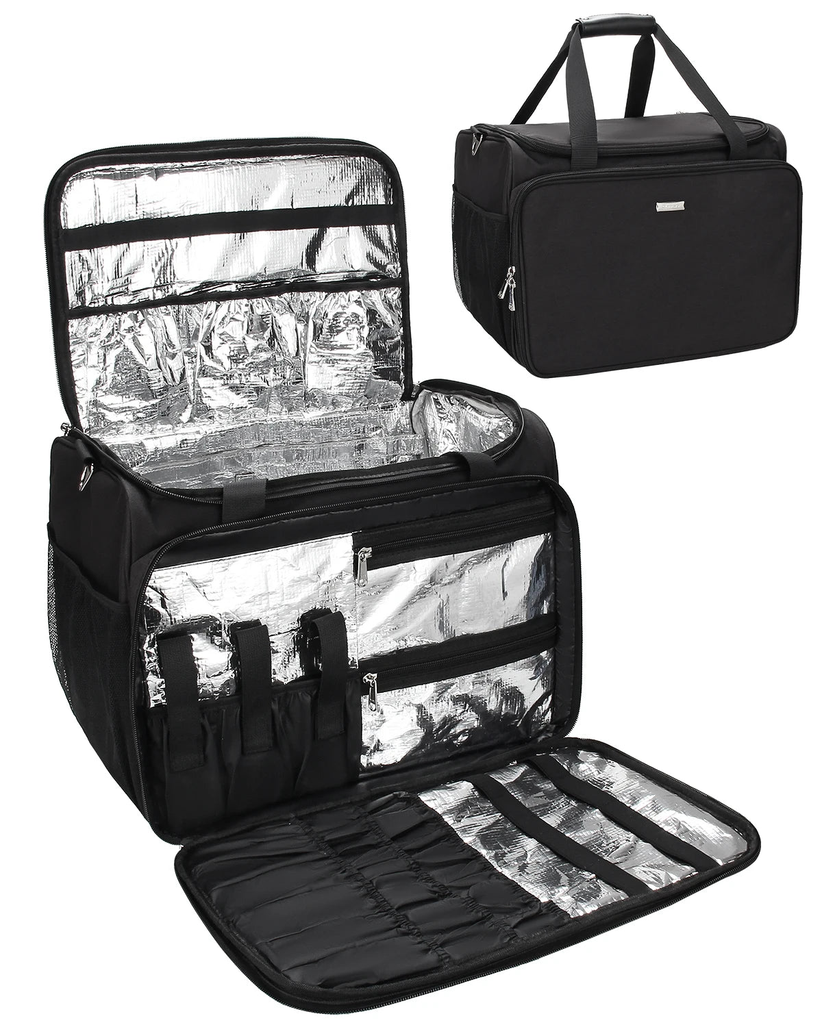Relavel Hair Stylist Makeup Bag Heat Insulation and Anti-scalding Hair Tools Storage Organizer Hairdresser Bag