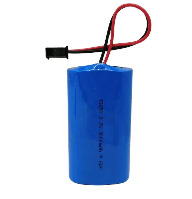 LiFePO4 18650 2P 3.2V 3000mAh Battery Pack with Pcb and Connector