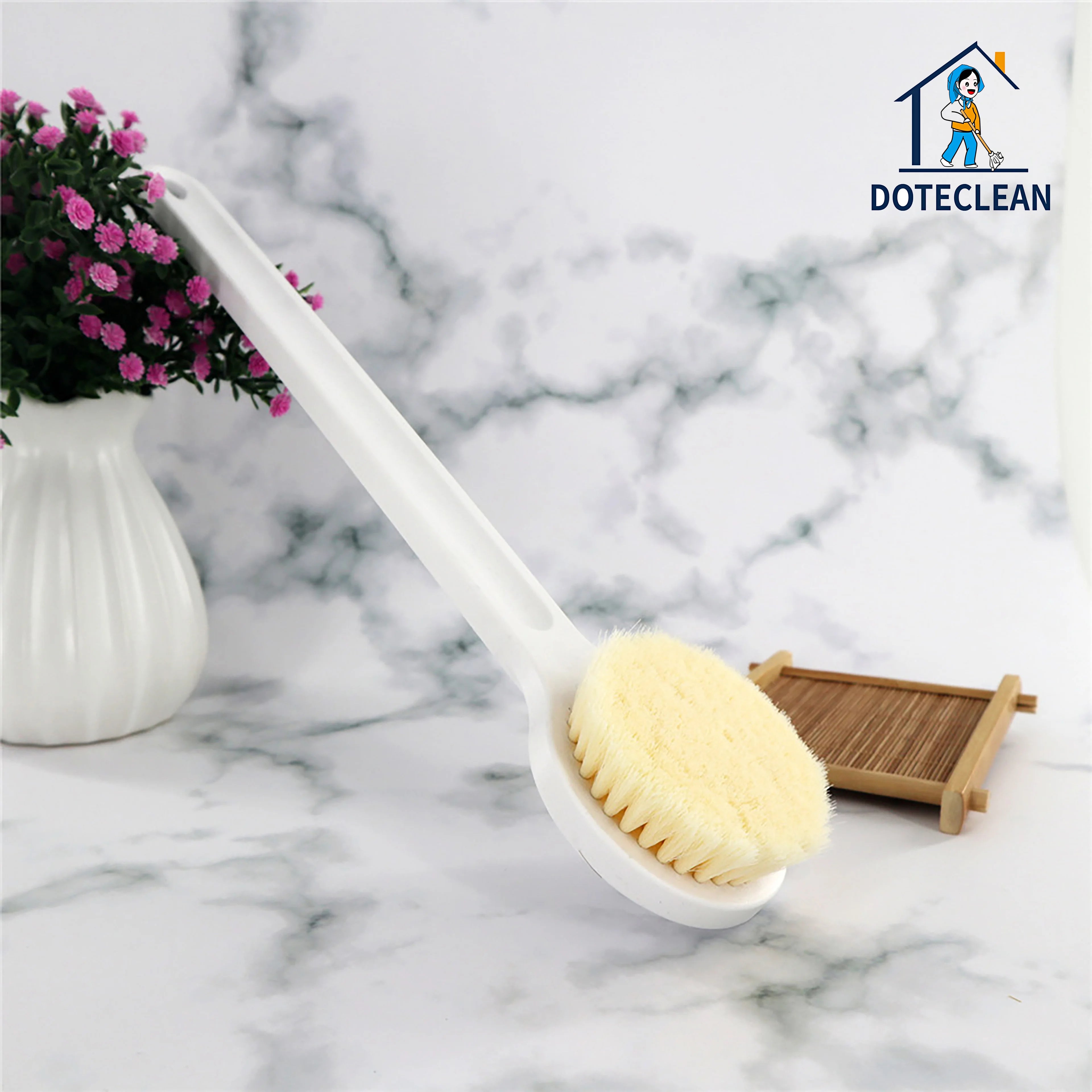 2025 Body Skin Bath Brush with Soft Nylon Bristles Solid Color Cleaning Brush for Car Hand Design