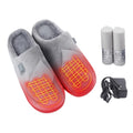 Indoor Rechargeable Battery Heated Shoes for Women Men Foot Warmer Electric Heated Slippers