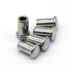 Origin Factory New Brand Stainless Steel Standard ISO Certified Bright Finish Head Semi-Tubular Rivets Industrial Belt