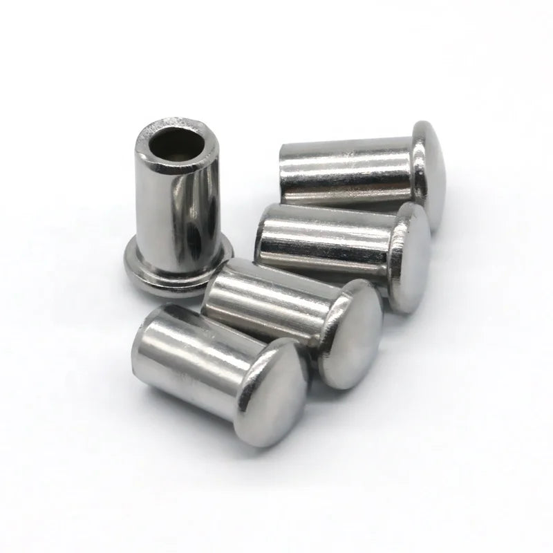 Origin Factory New Brand Stainless Steel Standard ISO Certified Bright Finish Head Semi-Tubular Rivets Industrial Belt
