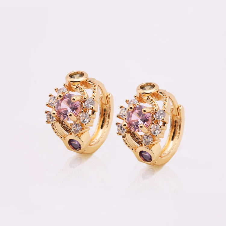 Wholesale Modern 18K Gold Copper Jewelry Earring Supplies
