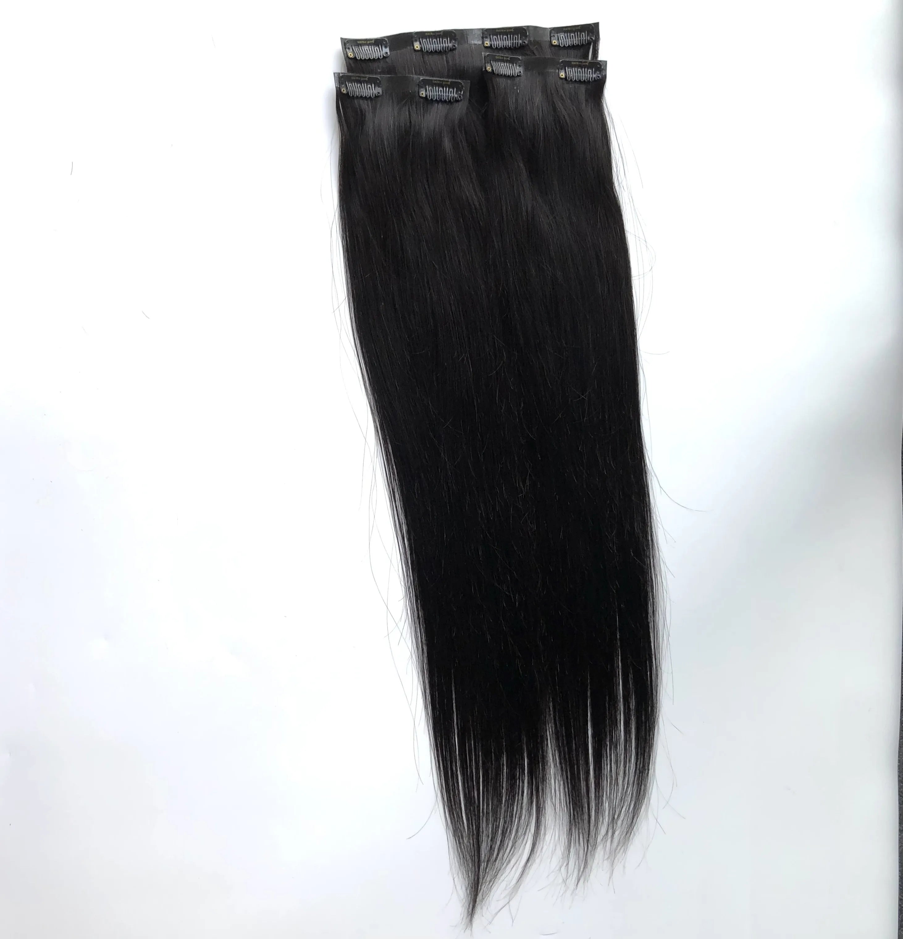 AU Wholesale Brazilian Remy Hair Human Hair Volumizer PU Clip in 3 Piece Set Hair Extension