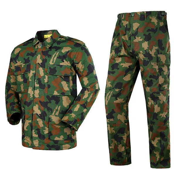 Outdoor Long Sleeve Breathable Lightweight Rip-Stop Training Customized Full Kit Response Sets Navy Blue Black US BDU Camouflage