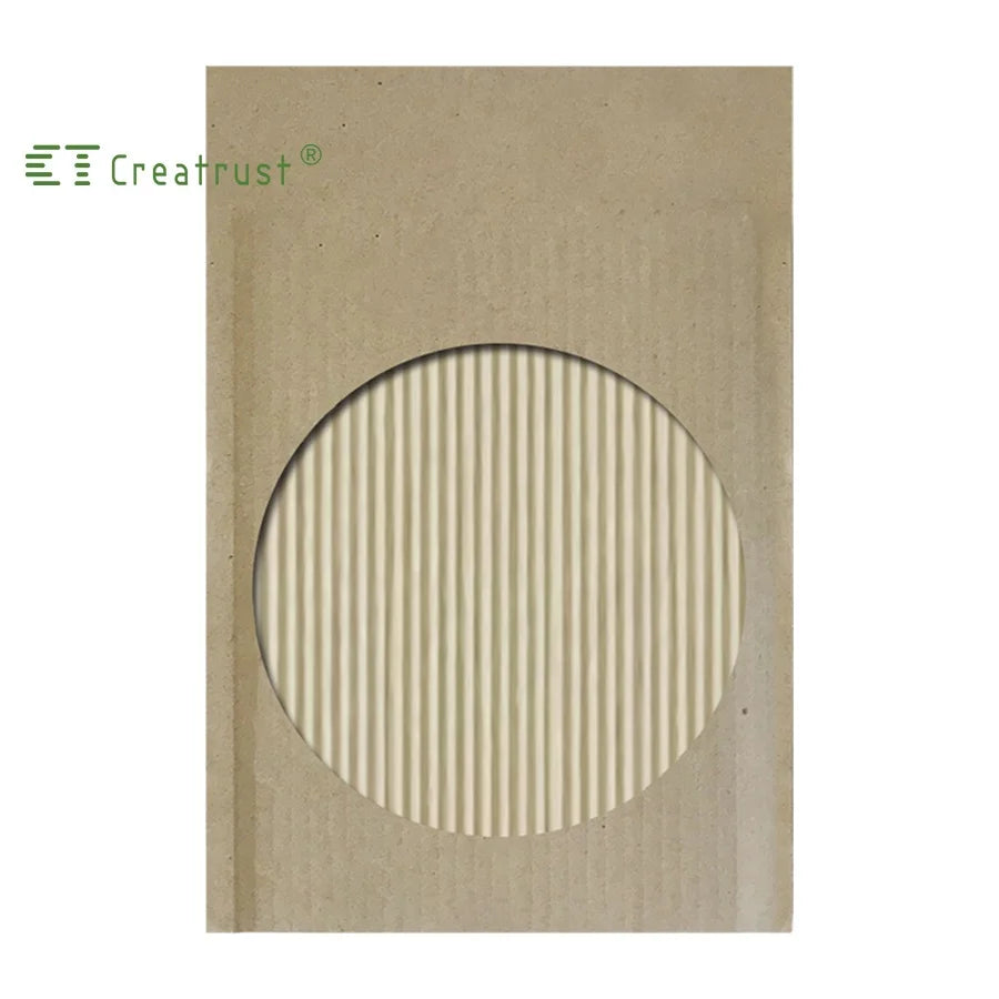 SZCX Creatrust Biodegradable Corrugated Kraft Envelope Mailing Bag for Cosmetic Perfume Packaging Shock Resistant Customizable