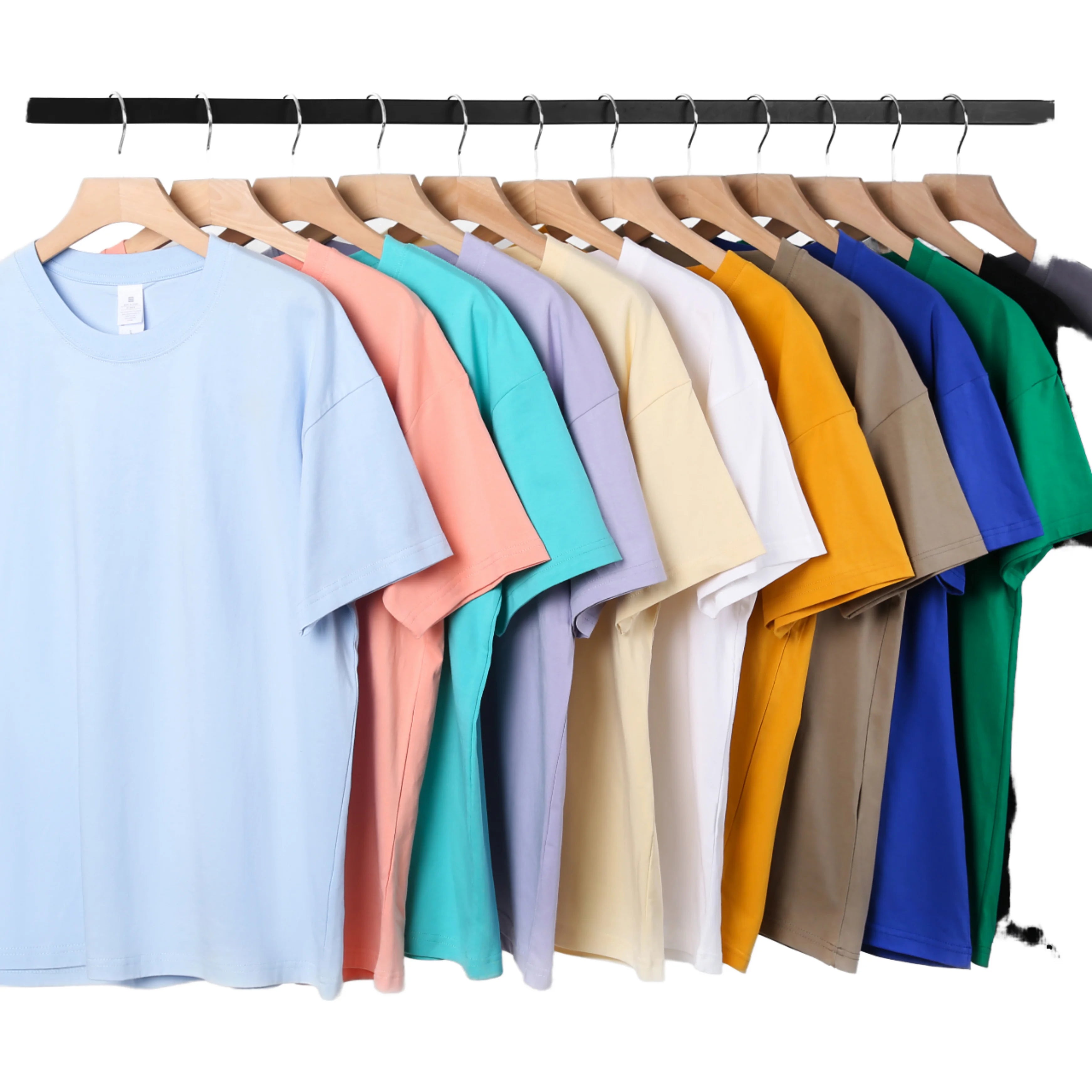 Wholesale 100% Pure Cotton Formal T-Shirt Customizable Short Length with Embroidered Logo Design and Solid Print Pattern
