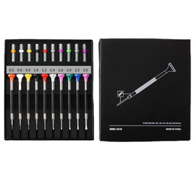 Hot Selling 10PCS Watch Repair Kit Anti slip Screwdriver for Repairing Watch Glasses Precision Cross Shaped Manual Screwdriver