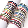 Handwoven Surf Bracelet for Women and Men Boho Jewelry Friendship Stack Bracelets Adjustable Slim Bracelet