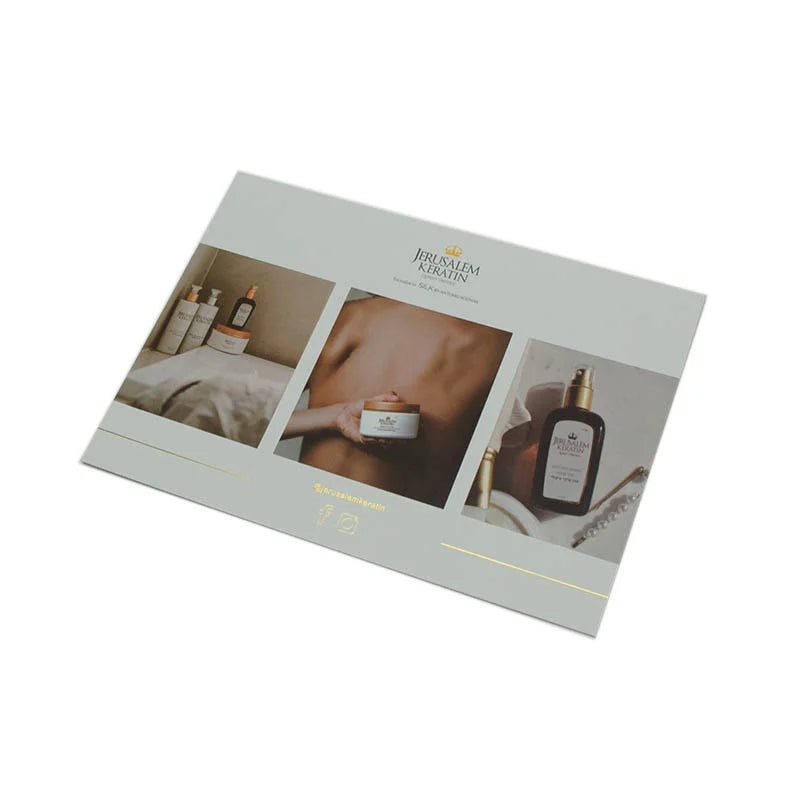 Custom Printing Flyer Leaflet Gold logo Stamped Cardboard Paper Poster Thick Custom Paper Business Card