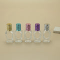 MUB Empty 15ml Ladder Shape Roller Glass Bottle with Metal Lid