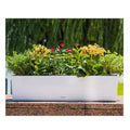 Leizisure Popular Plastic Flower Pot Planter Container Box Maceta Indoor Floor Rectangular Colorful Surface  Plants Pots