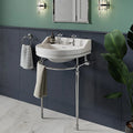 OEM Classic Arc Design Wall-Mounted Console Bath Hardware Sets Polished Chrome Stainless Steel Brass 5-Year Warranty Wash Stand