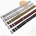 Breathable Fabric Nylon Strap Double Pass 3 Ring Brushed Hardware Bulk Watch Band 18/20/22mm Diving Watch Strap
