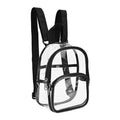 Factory Price Clear Backpack Adult Fashion Transparent PVC Backpack Travel Knapsack Student School Bags Casual Mini Rucksack