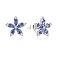 QX Custom Luxury  Fine Jewelry 925 Sterling Silver Cubic Zirconia Wedding Engagement Party Classic Little Women Stud Earrings