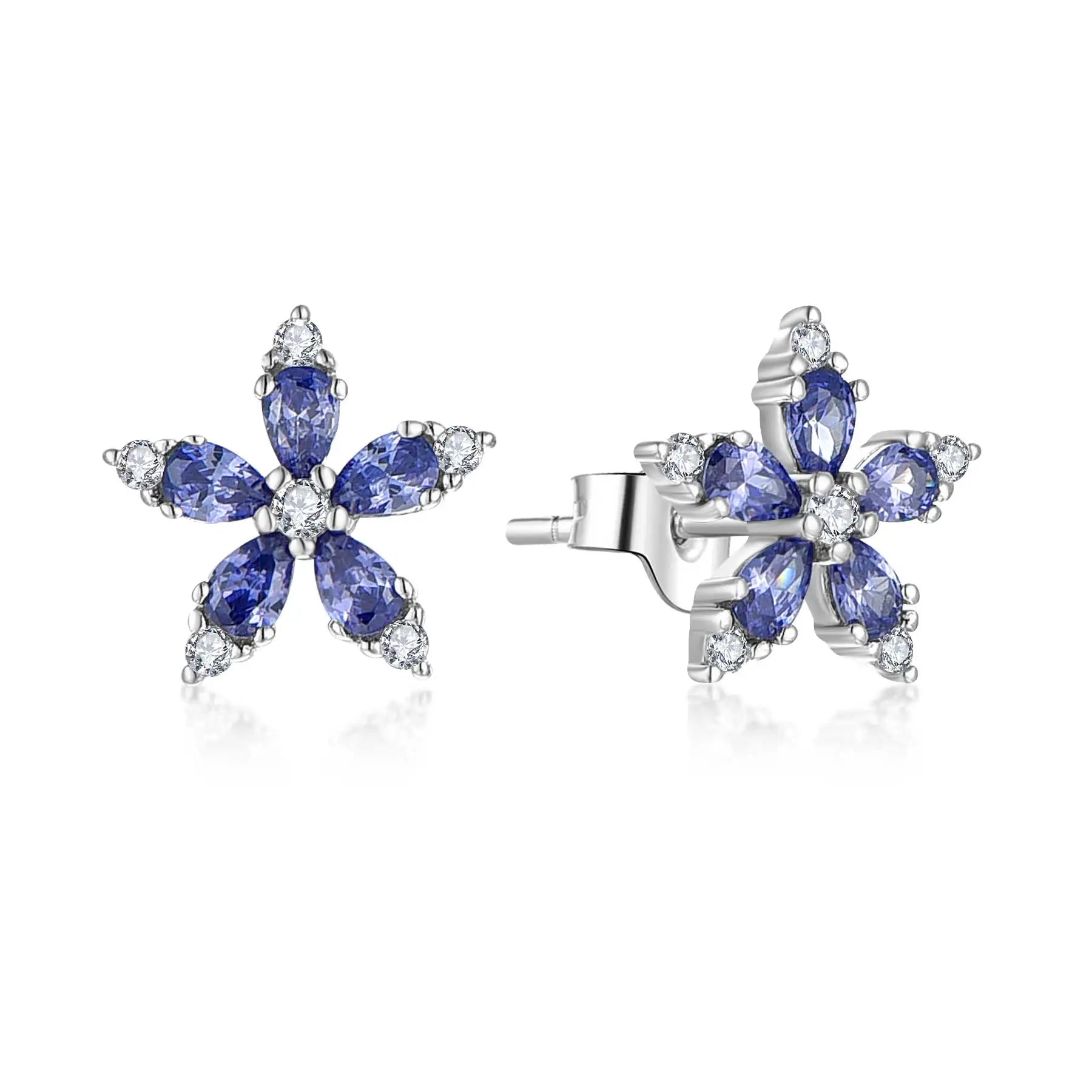 QX Custom Luxury  Fine Jewelry 925 Sterling Silver Cubic Zirconia Wedding Engagement Party Classic Little Women Stud Earrings