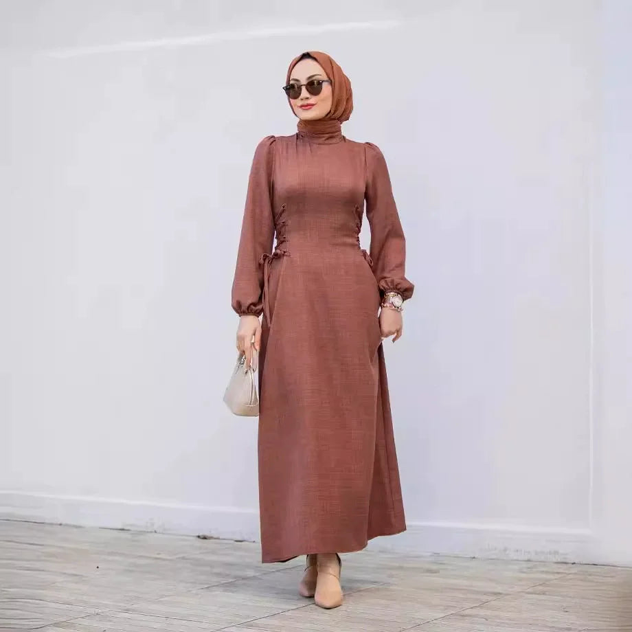 Middle East Spring/Summer Dress  Dubai Abaya Islamic Clothing  Muslim Dress