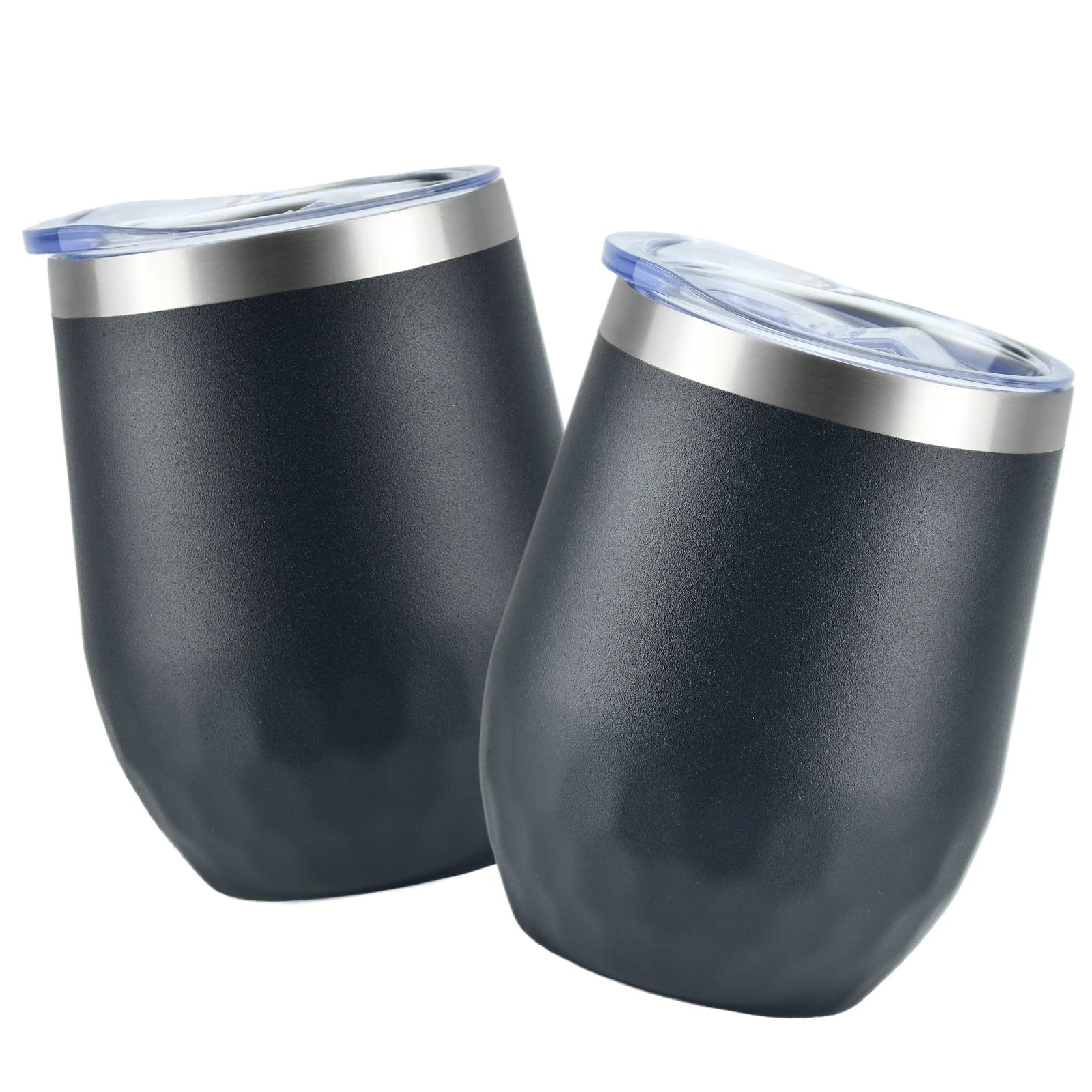 New Insulated 12oz Wine & Coffee Cup Stainless Steel Double Wall Differ To Regular Wine Tumbler With Water Sealing Lid