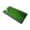 Dual-Turf Golf Hitting Mat Heavy Duty Rubber Backing Anti-Skidding 30cm X 60cm Green Swing Mat for Indoor & Outdoor Training