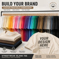 Heavy Weight 100% Cotton Blank Mens T-shirts Heavyweight Oversized Tshirt Printing Custom T Shirt Plus Size Thick Urban Top
