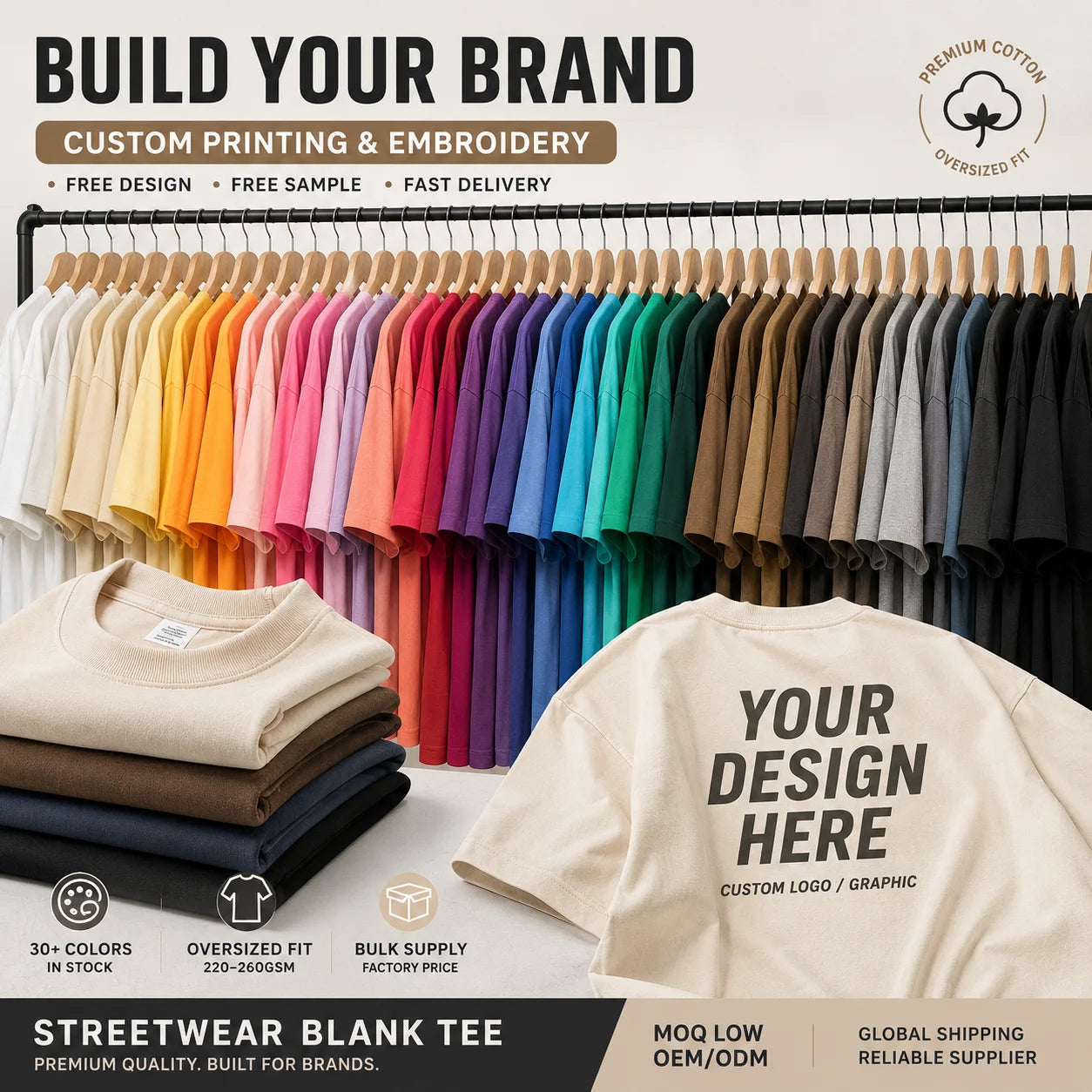 Heavy Weight 100% Cotton Blank Mens T-shirts Heavyweight Oversized Tshirt Printing Custom T Shirt Plus Size Thick Urban Top