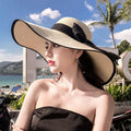 Wholesale Summer Floppy Paper Straw Hat Big Brim Seaside Hat for Women Sun Protection for Outdoor Fishing Travel for Beach