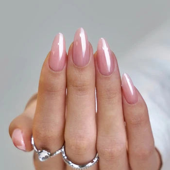 BTArtbox 30pcs Soft Gel Press on Nails Glazed Pink Long Almond Fake Nails Press on Handmade Press on Nails Vendor