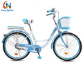 Ladies 26 Inch Retro Classic Single Speed Aluminum Frame Steel Fork City Bicycle for Women