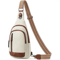 Small Mobile Phone Leather Sport Side Chest Fanny Pack Sling Crossbody Luggage Travel Shoulder Messenger Bag Case Box for Women