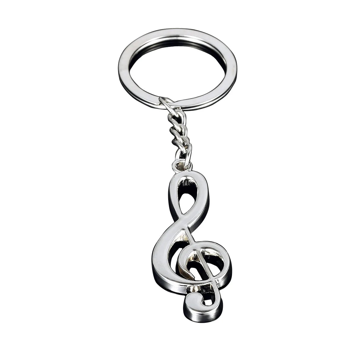 Wholesale Creative Metal Music Symbol Keyring Music Gifts Treble Clef Musical Note Keychain
