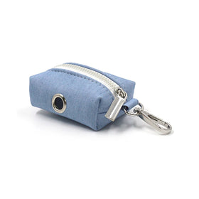 Best Selling Eco Friendly Pet Product 2023 Dog Waste Bags Light Pure Denim Fabric Dog Poo Bag Holders