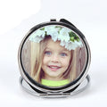 DIY Makeup Sublimation Pocket Mirror Portable Custom Metal Hand Mirrors for Blanks