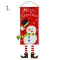 Factory Creative PET Christmas Flag Banner Colourful Window Pendant Hanging Wall Decorations Christmas Christmas Ornament