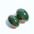 DIY Gemstones Best Present Jade Yoni Eggs Stick 3 Pcs Drilled Natural Quartz Crystal Jade Eggs for Gifts and Decoration