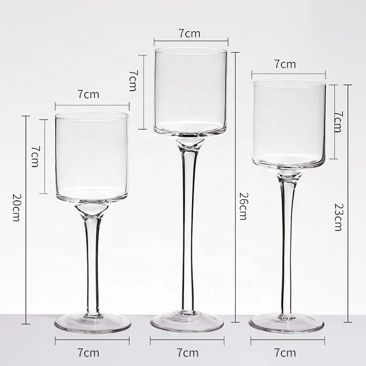 Wholesale Glass Pillar Candle Holder for Weddings
