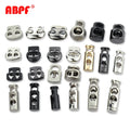 Custom Metal Garment Stopper Accessories Thread Drawstring Cord End Toggle Stopper for Fashion Apparel Bags Shoes Accessories
