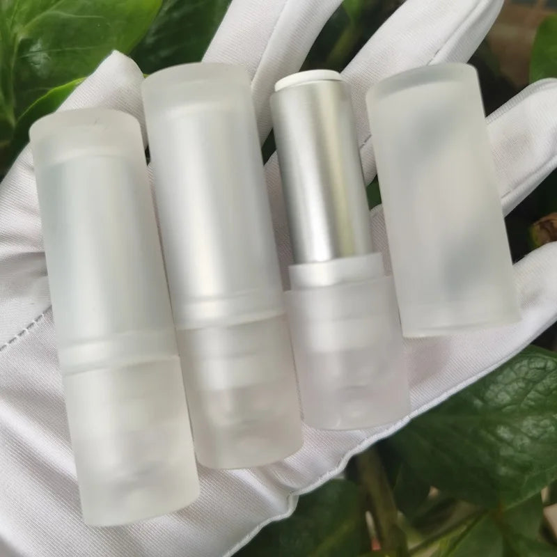KH042 LZ Pack Popular 12.1mm Round Frosted Customized Lipstick Tubes Wholesale Plastic Empty Lipstick Tubes Container With Box