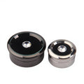 High Scale Small Metal Modern Diamond Box Black Silver Loose Gemstone Display for Jewelry Luxury Container 3.2x3.2x1.7cm