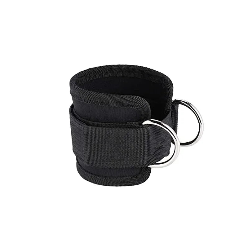 Double D-Ring Neoprene Padded Ankle Straps for Cable Machines Gym Workout Fitness Equipment with Safety Exercise Cuffs
