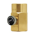HPAT Soda Sparkling Water Soda Cylinder Stream Refilling Station Adapter with Bleed Valve TR21.4 to W21.8-14 or CGA320 Connector