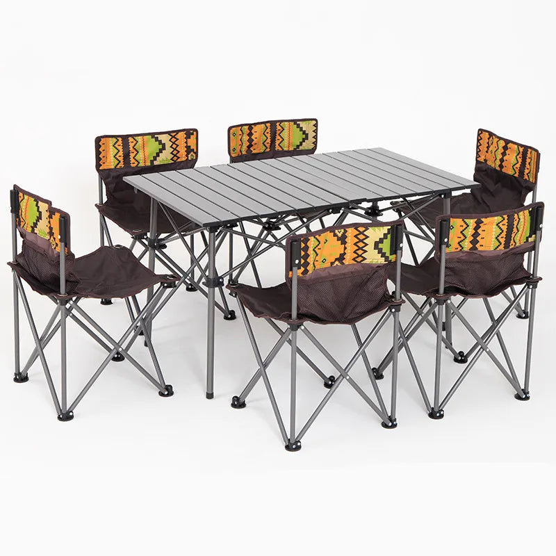 CHANODUG Hot Sale Portable Manufacturers Folding Aluminum Beach Hiking Picnic Camping Table Chair Set Outdoor