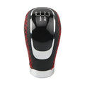 Universal Car Accessories Shift Knob Head 5 Speed Manual Shifter Lever Stick Red Black Stitch PU Leather