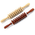 Natural Wooden Bamboo Stick Massager 9 Roller Neck Body Backside Massager Wood Craft Bamboo Craft Item
