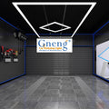 Commercial Super Bright LED Garage Lights Quadrilateral Square Design for Car Wash 6500K Color Temperature Aluminum AC/DC