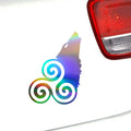 Cloud Wolf Head Vinyl Decal Car Window Door Bumper Laptop Wall Sticker Decor Gift Die Cut Decals Laptop window Glass