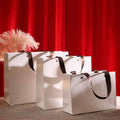 Custom Luxury Clothing Retail Bag Packing Pink Gift Bag Bolsas De Papel Shopping Packaging Paper Bags With Handles for Clothes