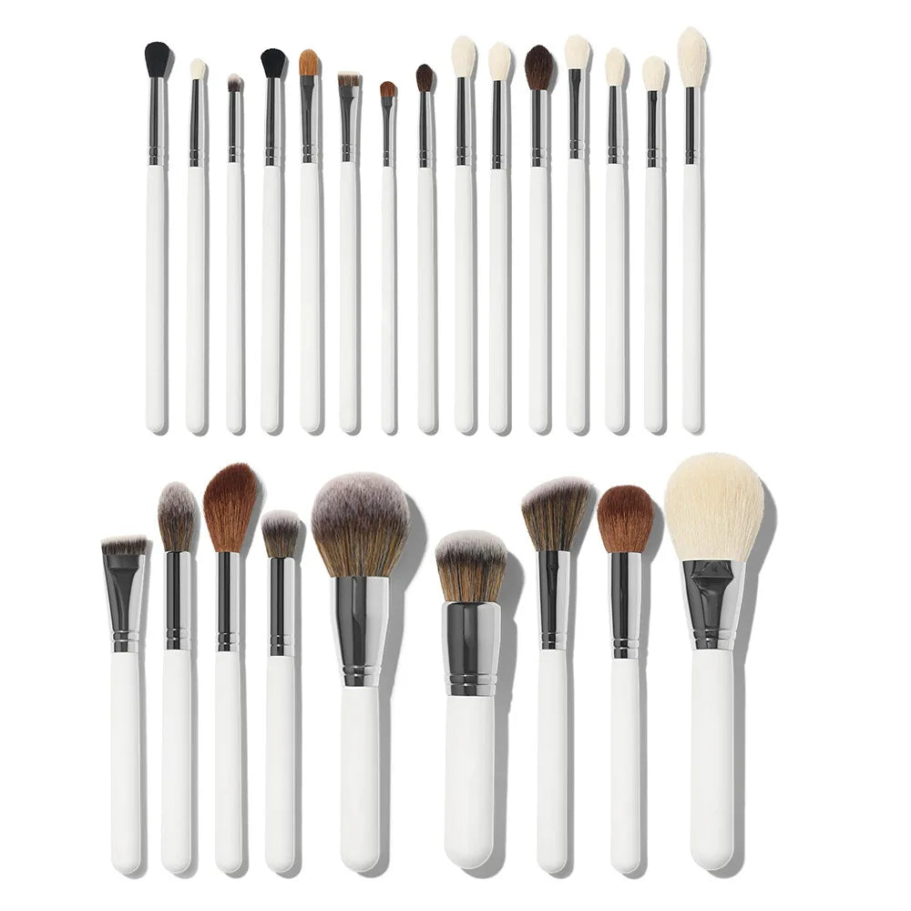 IPRESTA Luxury Premium 24pc Goat Hair Makeup Brushes Set Professional Face Brushes Shaving Brush Private Label Cosmetic Makeup