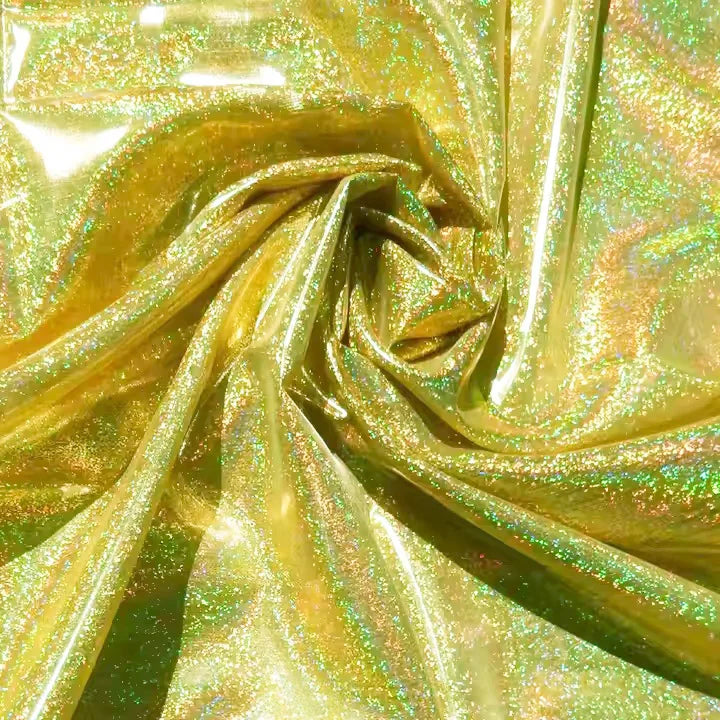 Factory Wholesale Woven Iridescent Sparkle Glitter Hologram Metallic Laser Lame Fabric Lightweight 100% Polyester Upholstery Bag