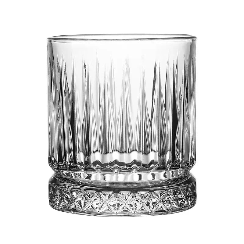 Custom Vertical Stripe Diamond Whiskey Glasses Personalised Mint Shot Glass with Straight Stripe